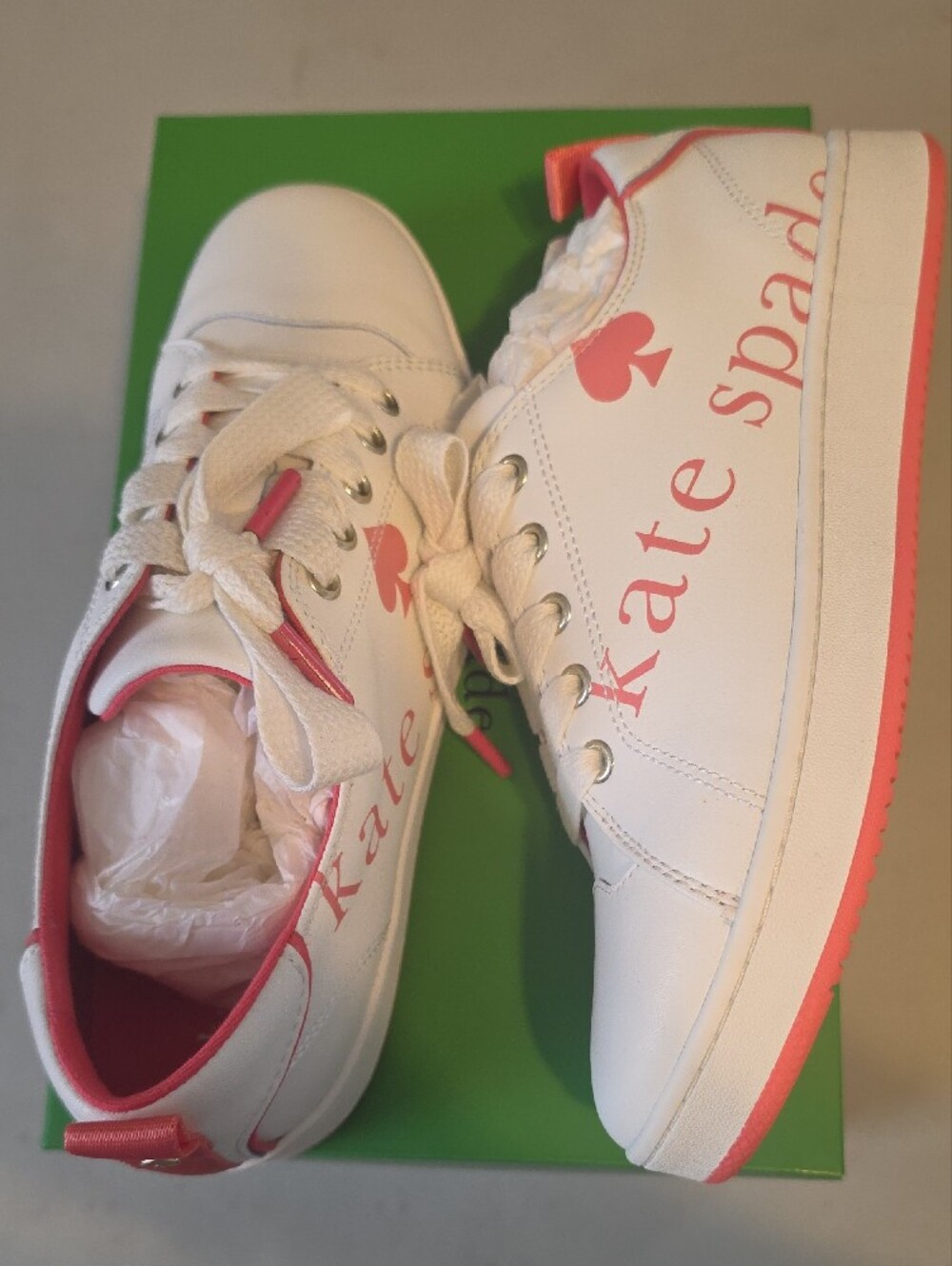 kate spade White and Pink Nikki Sneakers - Picture 2 of 7